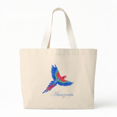 Amazonian Macaw Canvas Bag by joeyartist