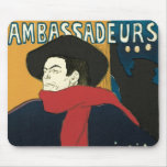 Ambassadeurs: Artistide Bruant by Toulouse Lautrec Mousepads