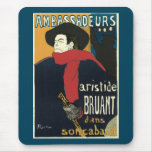 Ambassadeurs: Artistide Bruant by Toulouse Lautrec Mousepad