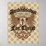 Ambassador For Christ, Corinthians Bible Verse Posters