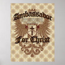 Ambassador For Christ, Corinthians Bible Verse Posters