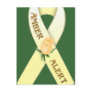 Amber Alert Yellow Ribbon Awareness Postcard