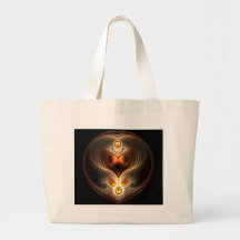 Amber Eternity Heart Tote Bag