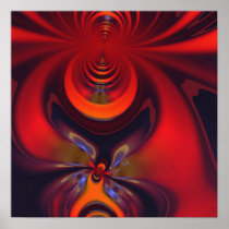 Amber Goddess – Orange and Gold Passion Poster