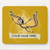 Amber Moon butterfairy Mouse Pads