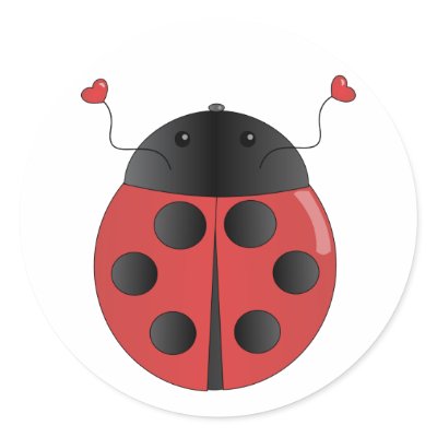 amberbug round stickers by candystore