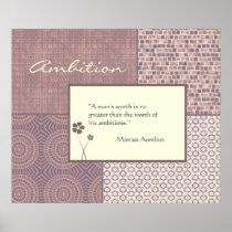 Ambition Quote Poster Customisable