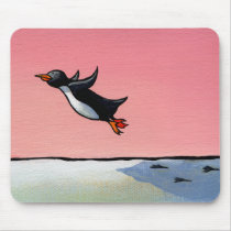 Ambitious flying penguin fun art Eternal Optimist