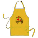 Ambulance 4th Birthday Gifts aprons