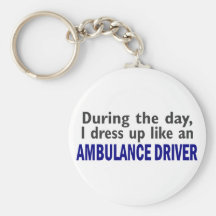 AMBULANCE DRIVER During The Day Key Chain