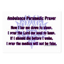 Ambulance Paramedic Prayer business cards