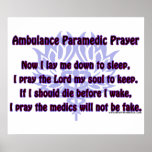 Ambulance Paramedic Prayer posters