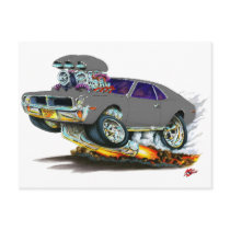 AMC Javelin Grey Car Post Card