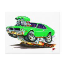 AMC Javelin Sublime Green Car Postcards