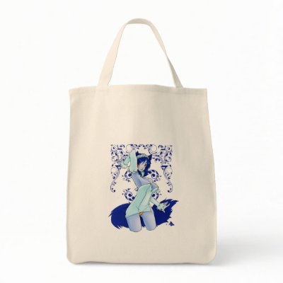 Ame Maid Pinup Tote Bag by kuroichoucho