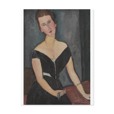Amedeo Modigliani - Mrs. G. van Muyden 1916-1917 by inquester