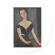 Amedeo Modigliani - Mrs. G. van Muyden 1916-1917