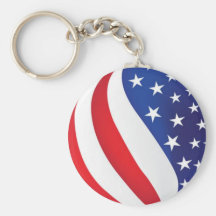 Ameican Flag Ball Key Chain by Burton