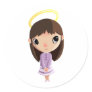 Amelia the Angel Sticker