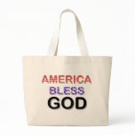 America Bless God Canvas Bag