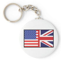 America Britain Key Chain