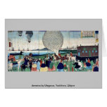 America by Utagawa, Yoshitora, Ukiyoe Greeting Card