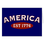 America Established 1776 Cards