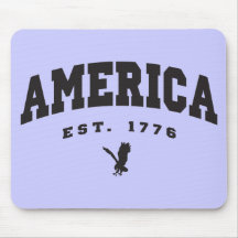 America Established 1776 Eagle Mouse Pad