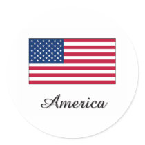 America Flag Design stickers