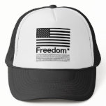 America: Freedom terms and conditions hats