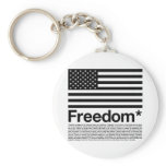 America: Freedom terms and conditions Key Chains