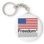 America: Freedom terms and conditions Keychain