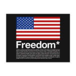 America: Freedom terms and conditions Postcards