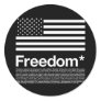 America: Freedom terms and conditions Round Stickers