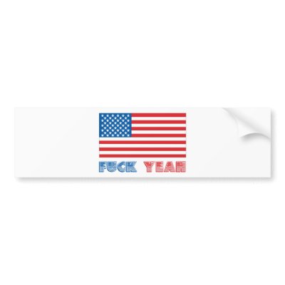 America, Fuck Yeah Bumper Sticker by BoogieMonst