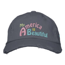 America is Beautiful, America's Song, Obama Embroidered Hat