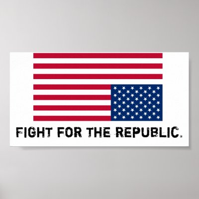 America is in distress, fight for the republic. print by vannahlee