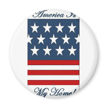 America_Is_My_Home Magnet