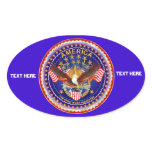 America Is Not Forgotten Oval Only See Notes stickers