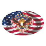 America Is Not Forgotten Oval Only See Notes Sticker