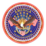 America Is Not Forgotten Rnd Only Please See Notes Round Stickers