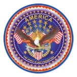 America Is Not Forgotten Rnd Only Please See Notes Round Stickers