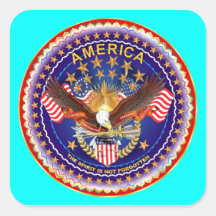 America Is Not Forgotten Square Only See Notes Square Sticker