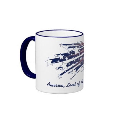 America, Land of Freedom for All! Coffee Mug by tshirtdujour