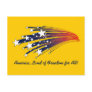 America, Land of Freedom for All! Postcard