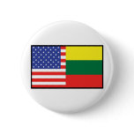 America Lithuania Pins
