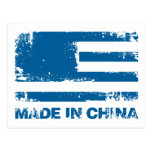 America Made in China - Blue Post Cards