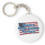 America Needs Another Tea Party Keychain