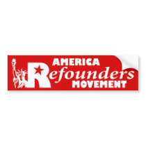 America Refounders Movement Logo bumper stickers