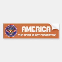 America Spirit Is Not Forgotten Please See Notes Bumper Sticker